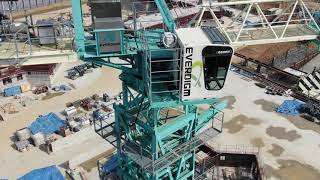 Everdigm Rocktools  Everdigm Tower Crane KH310 [upl. by Windzer]