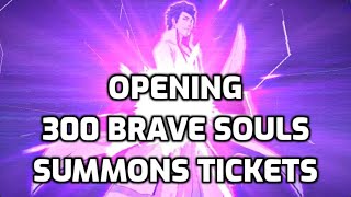 Opening 300 Brave Souls Summons Tickets  Bleach Brave Souls [upl. by Aivatnuahs571]