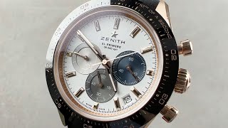 Zenith Chronomaster Sport Rose Gold 41mm 183100360069C920 Zenith Watch Review [upl. by Atsirhc35]