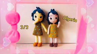 Algeria Amigurumi Tutorial 33🧡Intensamente Personajes Crochet [upl. by Shear]