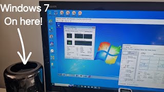 Windows 7 on a Mac Pro 61 on Windows 10  Bootcamp using FREE VMware Workstation Player virtual [upl. by Yelloh]