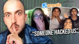 Hacking Into OMEGLE Calls Prank Hilarious Reactions Part2 [upl. by Yadseut]