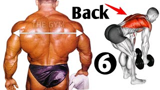 6 Bigger Back workout at gym  Back Workout [upl. by Leay]