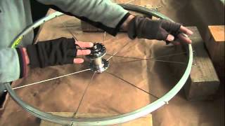 Fixie Wheel Build Spoke Lacing 1 [upl. by Mittel17]