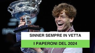 Montepremi 2024 un altro record di Sinner I dieci tennisti che hanno guadagnato di più [upl. by Concha27]