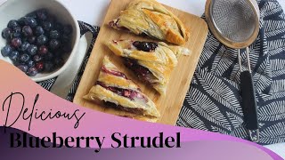 How to Make Blueberry Strudel EASY recipe [upl. by Acisseg]