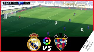 REAL MADRID vs LEVANTE  HIGHLIGHTS  RESUMEN 2021  Simulación amp Predicción [upl. by Obadiah]