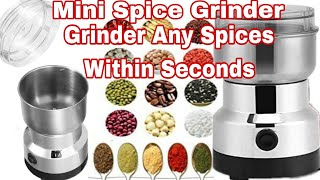 Amazon Mini Spice GrinderUnboxing amp ReviewHow to Use Mini Spice Grinder MixerNima Spice Grinder [upl. by Aicela]