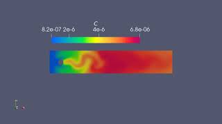 Coupled AdvectionReactionDiffusion Equation with Navier Stokes [upl. by Llevert]