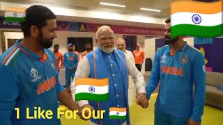 PM Narendra Modi Consoling Emotional 😭Indian Players In Dressing Room After Loosing World Cup 🏆Final [upl. by Marget193]