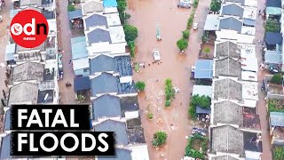 Chinas Deadly Floods Dramatic Footage Captures Cities Under Water [upl. by Jacoby592]