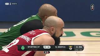 Sporting CP  SL Benfica 4ºP e prolongamento  8ª jornada da Liga Basquetebol 2324 [upl. by Eadwina]