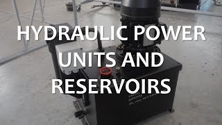 Hydraulic Power Units and Reservoirs Full Lecture [upl. by Neiviv]