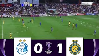 Esteghlal FC vs AlNassr 01  AFC Champions League Elite 202425  Match Highlights [upl. by Kirsteni]