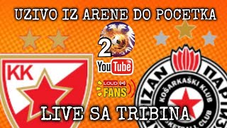 Crvena zvezda Partizan prenos uživo livestream sa tribina do početka meča [upl. by Fugazy606]