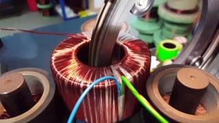 Multiwire toroidal transformer winding [upl. by Aynik60]