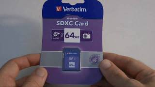 Verbatim 64GB SDXC Class 10 Memory Card Review [upl. by Alexa]