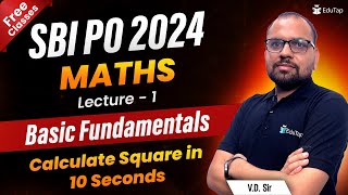 Basic Fundamental Maths for SBI PO 2024  Maths Syllabus Preparation for SBI PO  EduTap Classes [upl. by Sears]