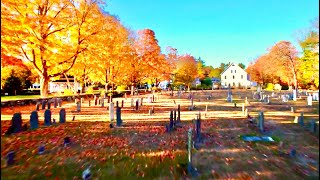 Drone Flight around Salem NH Common Historic District [upl. by Urina509]