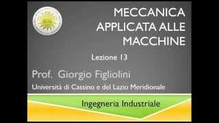 Meccanica applicata alle macchine Lezione 13 [upl. by Georgeanne]