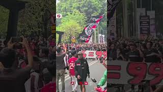 Ultras Garuda Bentangkan Banner 906 99beranda fyp shorts ultras jepang anklesyt [upl. by Emoryt898]