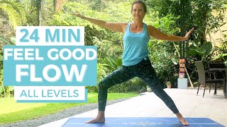 25 Minute Full Body Yoga Flow Easy Vinyasa Class Suitable For All Levels [upl. by Aveer728]