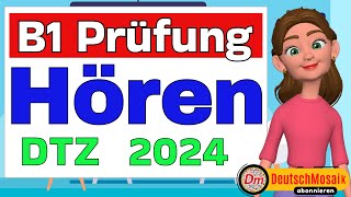 Hören B1 Prüfung Teil 1234  DeutschTest für Zuwanderer DTZ 2024  g a s t [upl. by Lindly828]