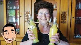 LIMONCELLO RECIPE  Italian Nonna making the Best Limoncello in the World [upl. by Alaek]