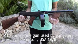 Denix M1 submachine gun des by Thompson USA 1928 [upl. by Rede]