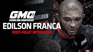 Edilson Franca POSTFIGHT Interview I GMC34 [upl. by Hufnagel125]