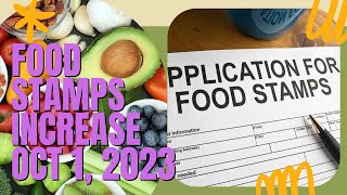 Food Stamps SNAP Benefits to Increase on Oct 1st 2023 [upl. by Dustie]