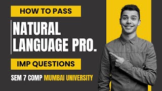 Natural Language Processing NLP Important Questions  How To Pass NLP  Sem 7 Computer [upl. by Phip]