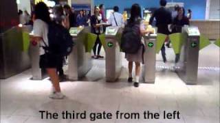 Myki gates and two fare evaders at Melbourne Central [upl. by Narine6]