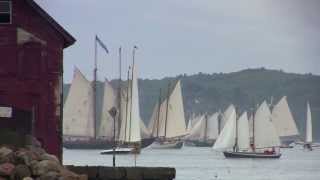 Gloucester Schooner Festival Parade of Sails  Time Lapse [upl. by Daren]