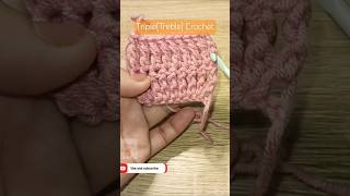 Underrated Treble CrochetNot AnymoreIts lovely like any other stitches crochet crochetbasics [upl. by Ulphi684]