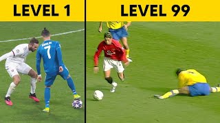 Cristiano Ronaldo Skills Level 1 to Level 100 [upl. by Hahcim6]