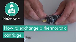 How to exchange a thermostatic cartridge [upl. by Piwowar]