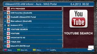 nStreamVODiAM infomir Aura HD amp MAG  wwwpristavkade [upl. by Leinto256]