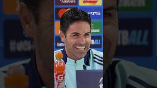 Mikel Arteta couldnt stop laughing before his press conference 🤣 [upl. by Ativla]