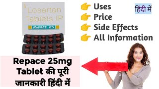 Repace 25mg Tablet Uses Benefits Price Side Effects Full Information [upl. by Nathanil]