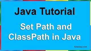 How to Set Path and Classpath in Java  How to Set Path and Classpath in Java in Window 10 [upl. by April]