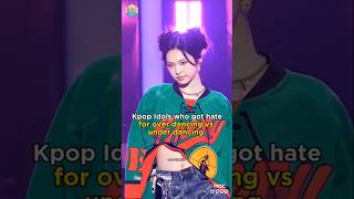 Kpop Idols who got hate for overdancing vs underdancing kpop shorts blackpink babymonsterfyp [upl. by Anpas]