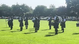 Scottish Pipe Band in Fortrose The Black Isle [upl. by Rosco]