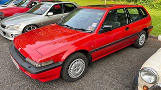 1989 Honda Accord Aerodeck EX20i Automatic G447 SRO Humber Bridge Classic Car Night 170524 [upl. by Htebsil88]