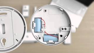 Verisure smoke detector insert battery [upl. by Kean]