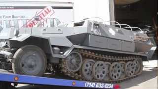 World War 2 German Hanomag Sd Kfz 2516 HalfTrack Being Delivered to New Home [upl. by Arther]