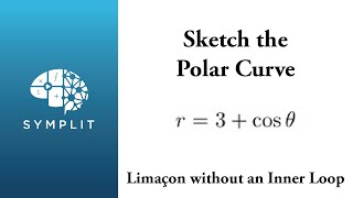 Sketch a Polar Curve Limaçon without an Inner Loop [upl. by Ahsined]