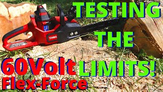 TORO 60v Flex Force Chainsaw Review  The Best Battery Powered Chainsaw [upl. by Ragse]