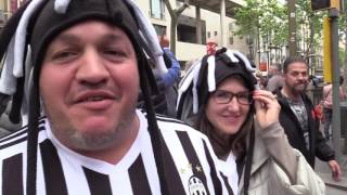 Juve i tifosi arrivati a Barcellona “Con Dybala e Higuain passiamo il turno” [upl. by Muhan]