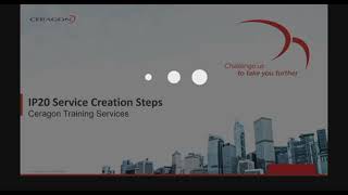 IP20 Service Creation Steps  Ceragon Training Services [upl. by Patin]